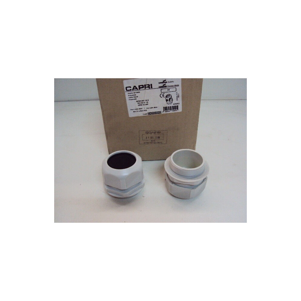 Eaton - Presse Etoupe Plastique - Lamelles Grise Iso50 N°10 Sans Contre-écrou Pour Cable Ø 31/40,5mm Newcap Paii Capri Cap43