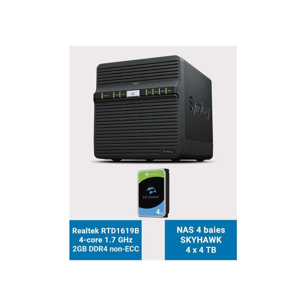Synology DS423 2GB NAS avec 16To de stockage