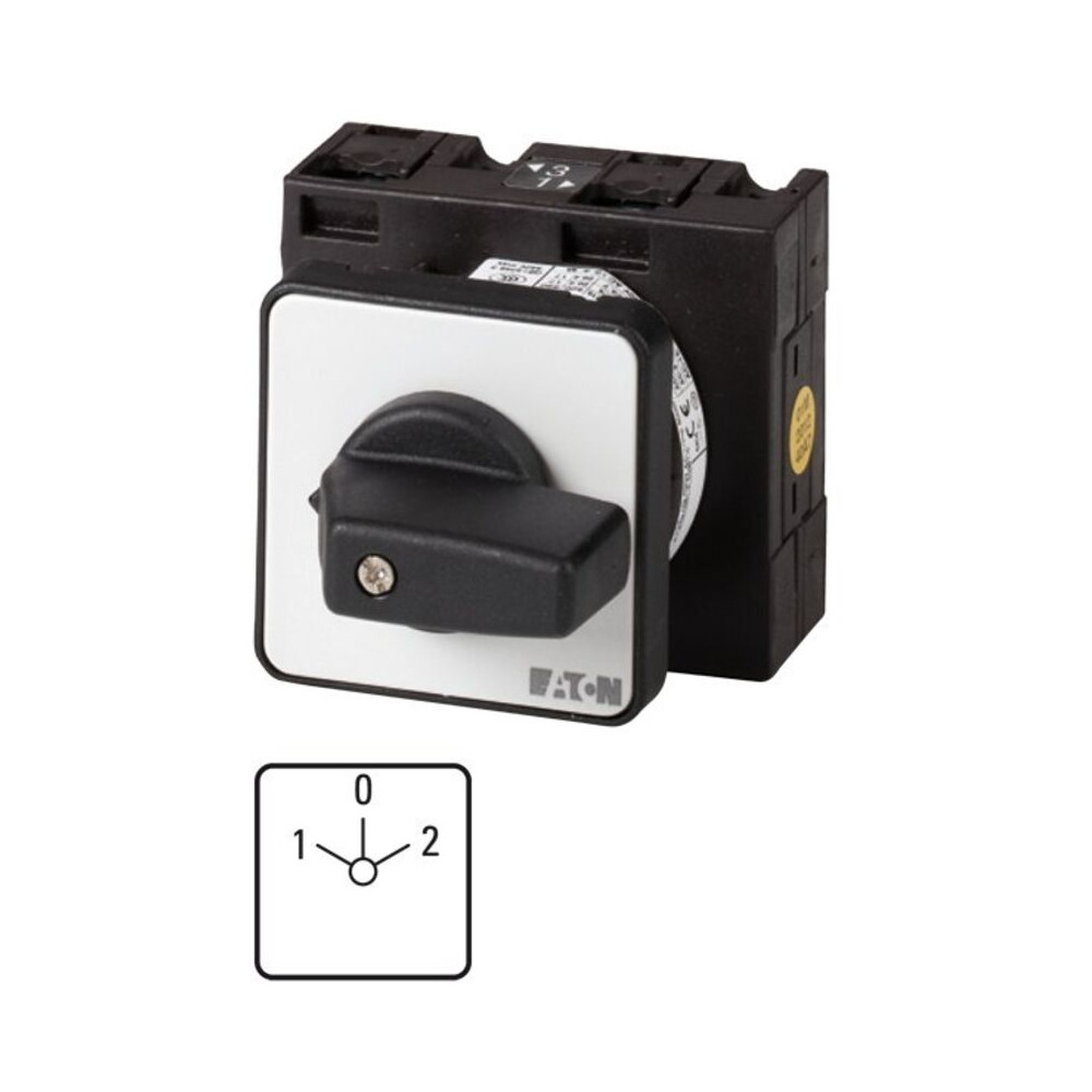 068956 Commutateur, Contacts: 6, 32 A, Avant Plaque: 10 - 2, 60 °, Rastend, Encastrable - Eaton