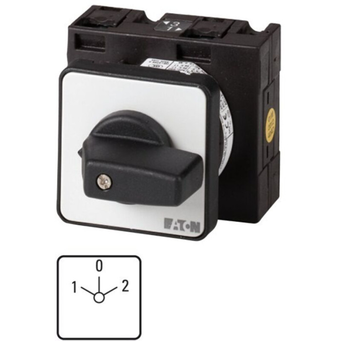 068956 Commutateur, Contacts: 6, 32 A, Avant Plaque: 10 - 2, 60 °, Rastend, Encastrable - Eaton