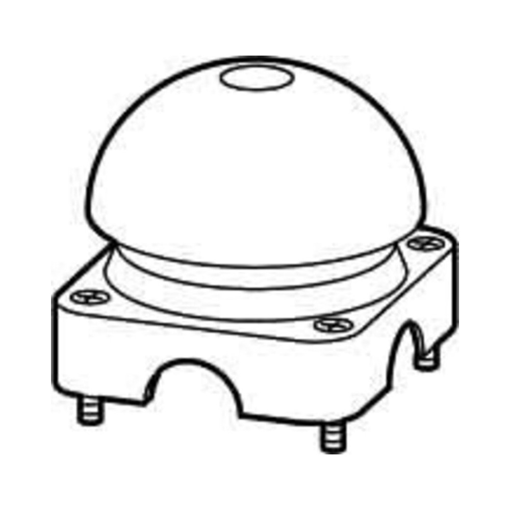 095540 partie supérieure de boîtier, gris, champignon casquette noir - Eaton