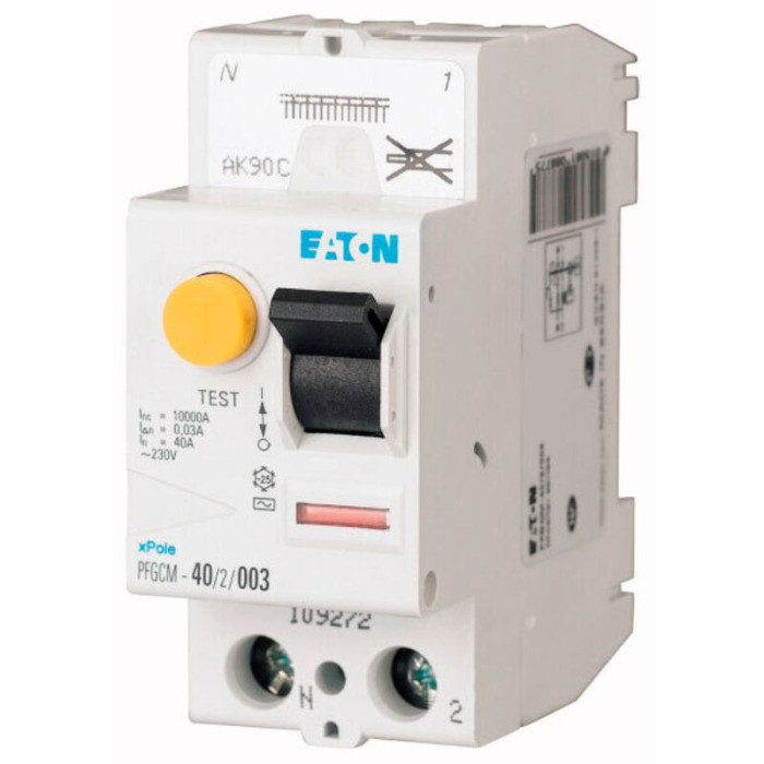 Interrupteur différentiel 40A 2P 30mA Eaton