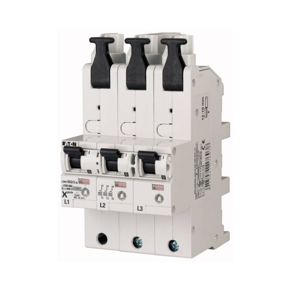 119712 Lshu-e16/3-kl Disjoncteur De Ligne Principale Triphasé 16 A 230 V, 400 V A214692 - Eaton