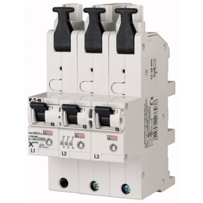 119712 Lshu-e16/3-kl Disjoncteur De Ligne Principale Triphasé 16 A 230 V, 400 V A214692 - Eaton