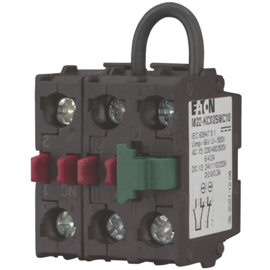 Élément de Contact Eaton - 2 NC M22 KC02SMC10