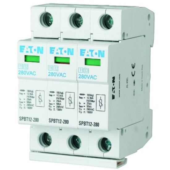 Eaton - Parafoudre Type 1+2 (classe B+c) Spbt12-280/3