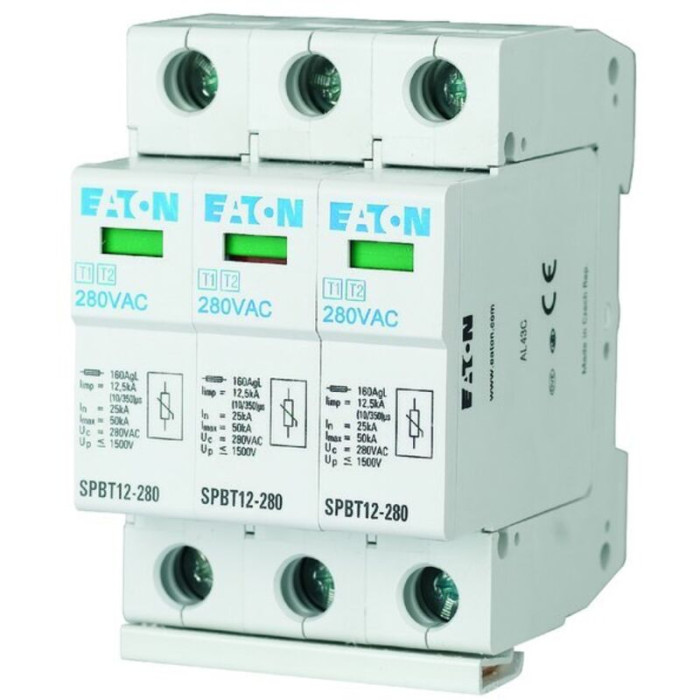 Eaton - Parafoudre Type 1+2 (classe B+c) Spbt12-280/3