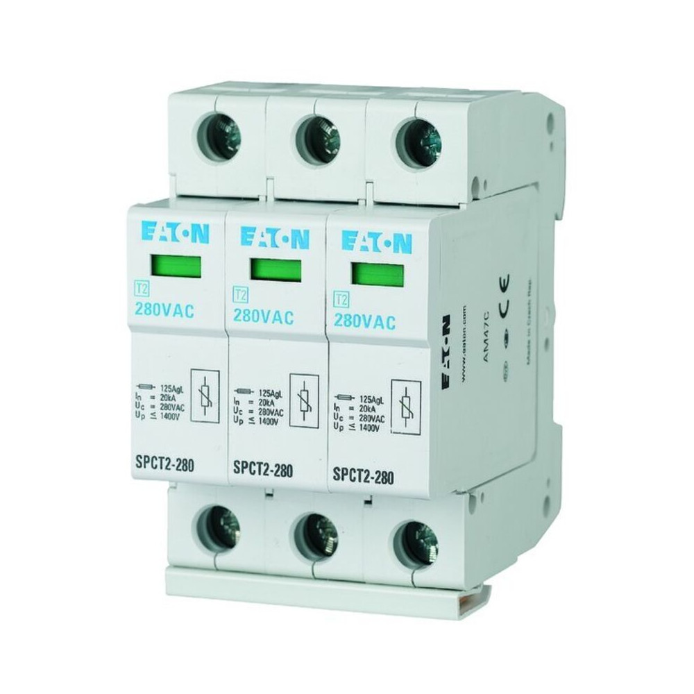 Eaton - 167595 Parafoudre Enfichable, 3p, 280 Vac, 3 X 20ka