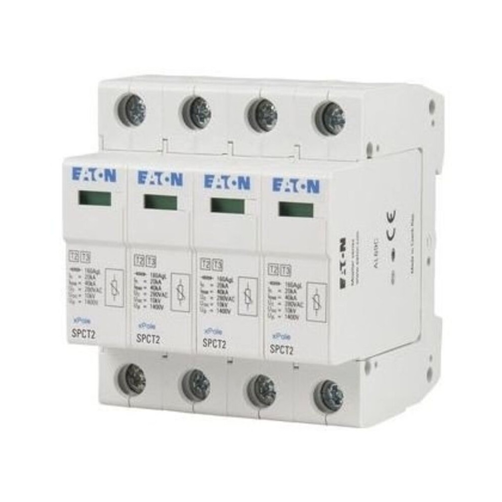 Eaton 167620 Parafoudre Enfichable, 3p + N, 280 Vac, 20 Ka