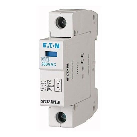 Parafoudre Enfichable EATON 1P + N 280 Vac 20 Ka