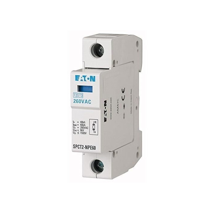 Parafoudre Enfichable EATON 1P + N 280 Vac 20 Ka