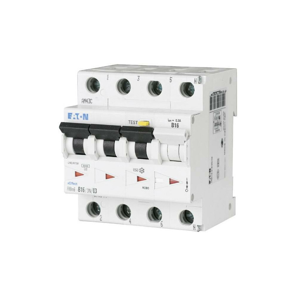 Eaton 170997 Interrupteur Différentiel/disjoncteur De Protection 4 Pôles 10 A 0.03 A 415 V/ac D986481