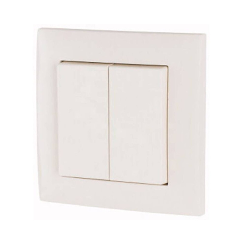 Interrupteur Mural Eaton Xcomfort 2 Canaux Blanc