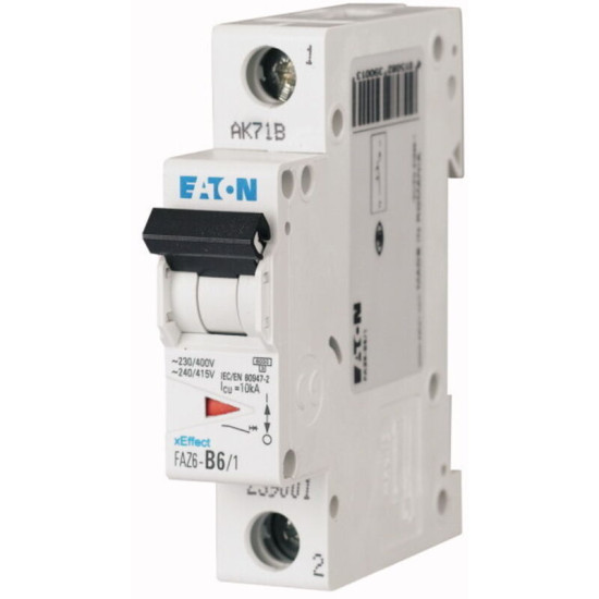 Disjoncteur Eaton Eaton Moeller 1p, 3.5a, Montage Rail Din ( Prix Pour 1 )