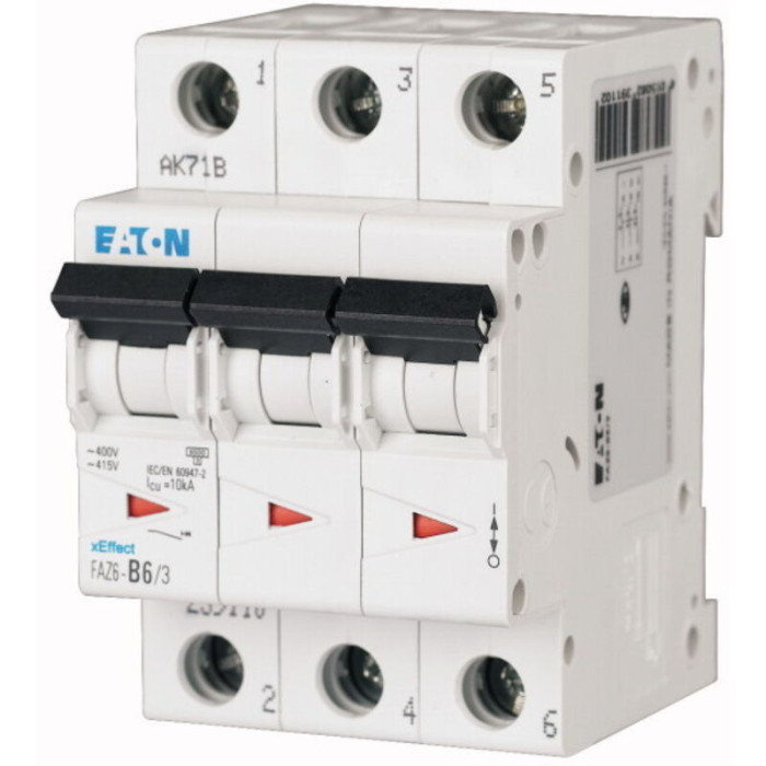Disjoncteur Eaton Eaton Moeller 3p, 12a, Montage Rail Din ( Prix Pour 1 )