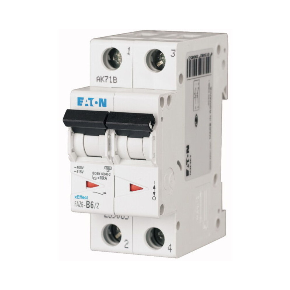 Disjoncteur Eaton Eaton Moeller 2p, 3.5a, Montage Rail Din ( Prix Pour 1 )