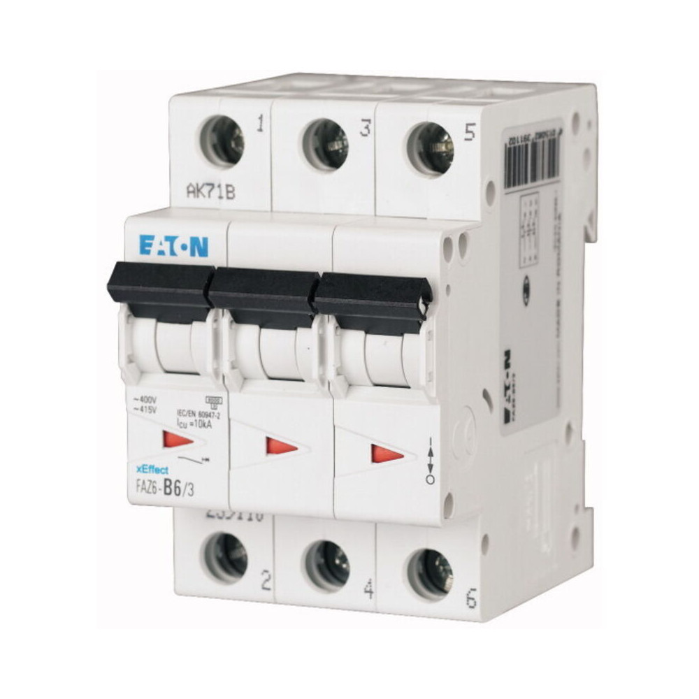 Disjoncteur Eaton Eaton Moeller 3p, 3.5a, Montage Rail Din ( Prix Pour 1 )