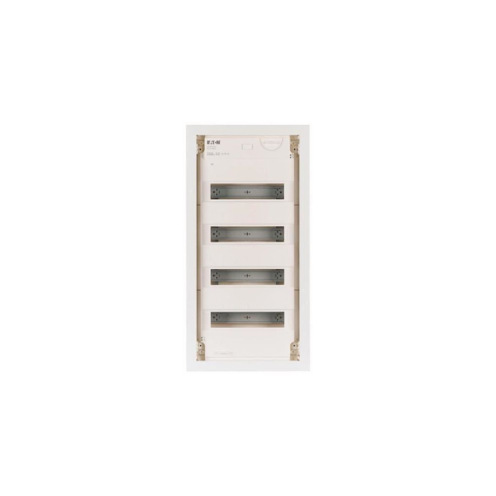 Coffret de distribution - EATON - KLV-48UPS-F - 4 rangées - porte métallique plate - intérieur
