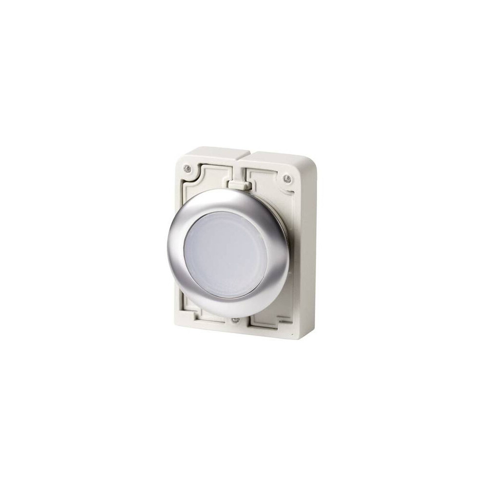Bouton-poussoir Plat, Rond, Chromé Eaton M30C-FDL-W