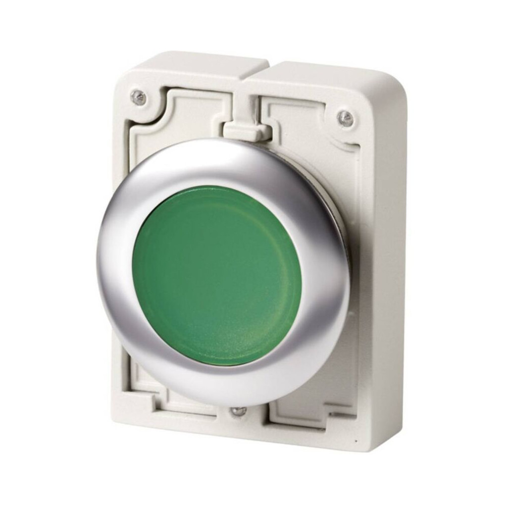 Bouton-poussoir Plat, Rond, Chromé Eaton M30c-fdl-g 182927 Vert 1 Pc(s)