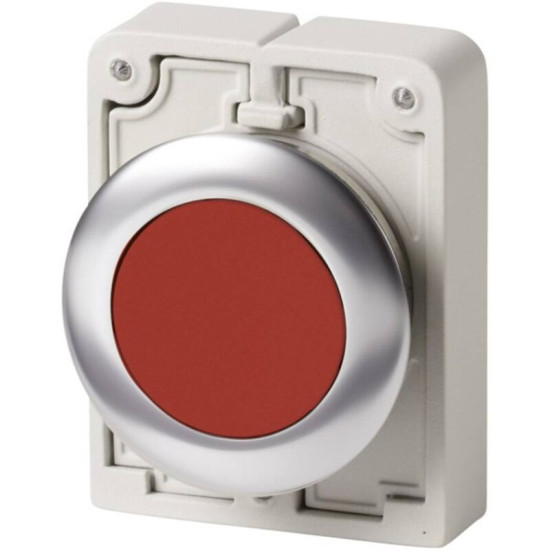 Interrupteur À Pression Plat, Rond, Chromé Eaton M30c-fdr-r 182944 Rouge 1 Pc(s)