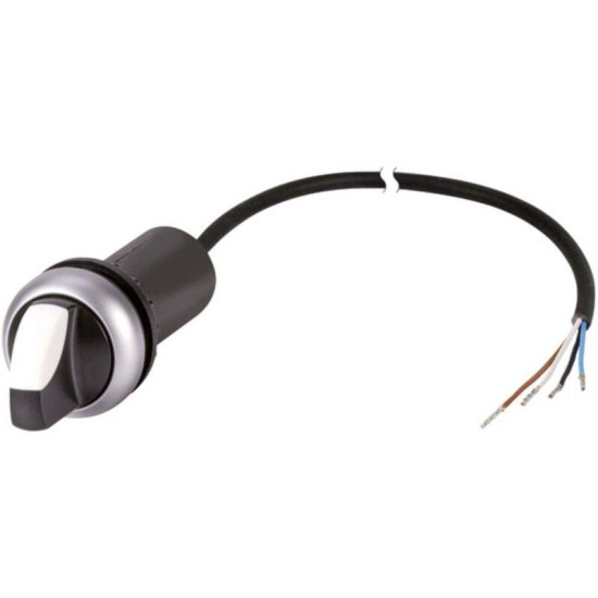 Bouton Sélecteur Eaton C22-wrk-k10-p62 186167 Levier Noir, Blanc 1 X 60 ° Décrochage Par Rotation 1 Pc(s)