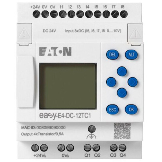 Eaton Module Logique Easy - 4 Analogiques, 8 Numériques