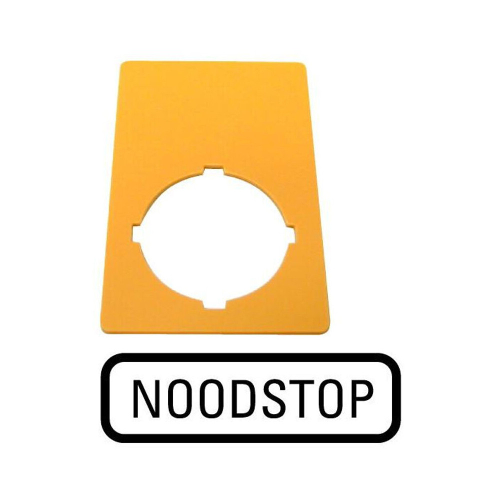 Plaque D'Arrêt D'Urgence Eaton M22xzknl - Jaune