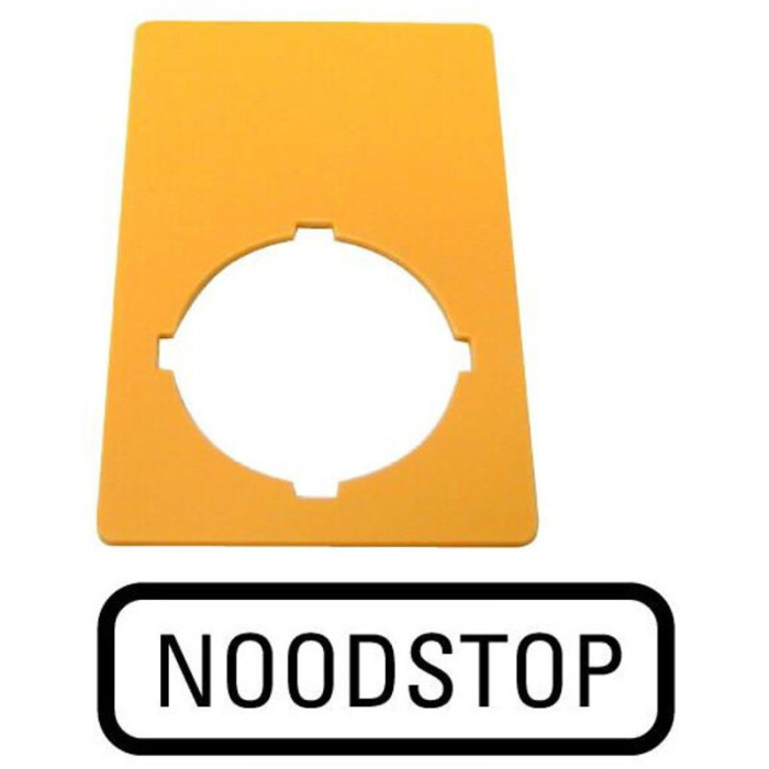 Plaque D'Arrêt D'Urgence Eaton M22xzknl - Jaune