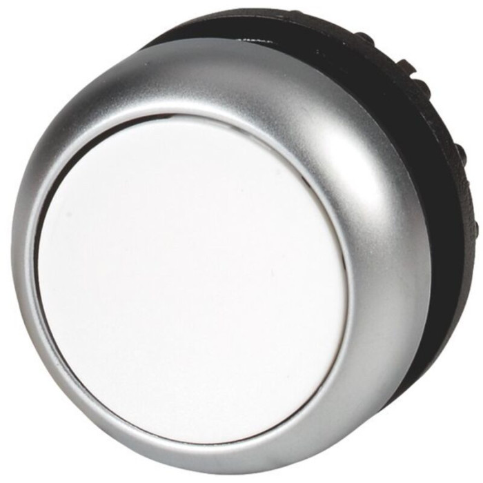 Bouton-poussoir Plat Blanc Éclairé M22-dl-w Avec Rappel Par Ressort