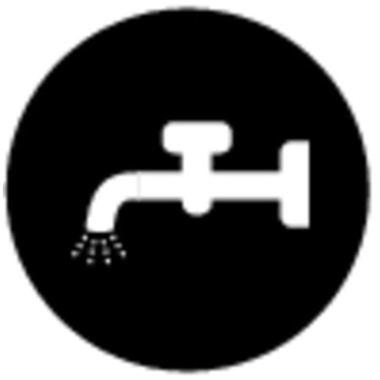 218182 Taste Plaque, Plat Noir, Symbole Liquide - Eaton