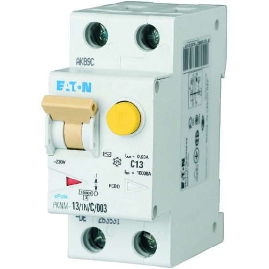 Disj. Diff. Pknm 1p+n 13a 30ma/cbe B/a 000236133 Eaton Pknm-13/1n/b/003-a-mw