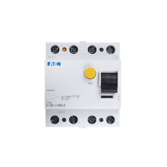 Interrupteur différentiel Eaton pxf-a, 3P+N Pôles, 25A, 30mA, Type a ( Prix pour 1 )