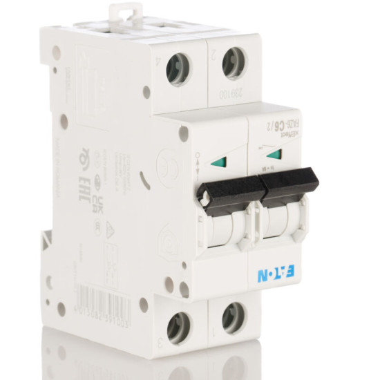 Interrupteur Magnétothermique Eaton FAZ6 2p 6A Courbe C