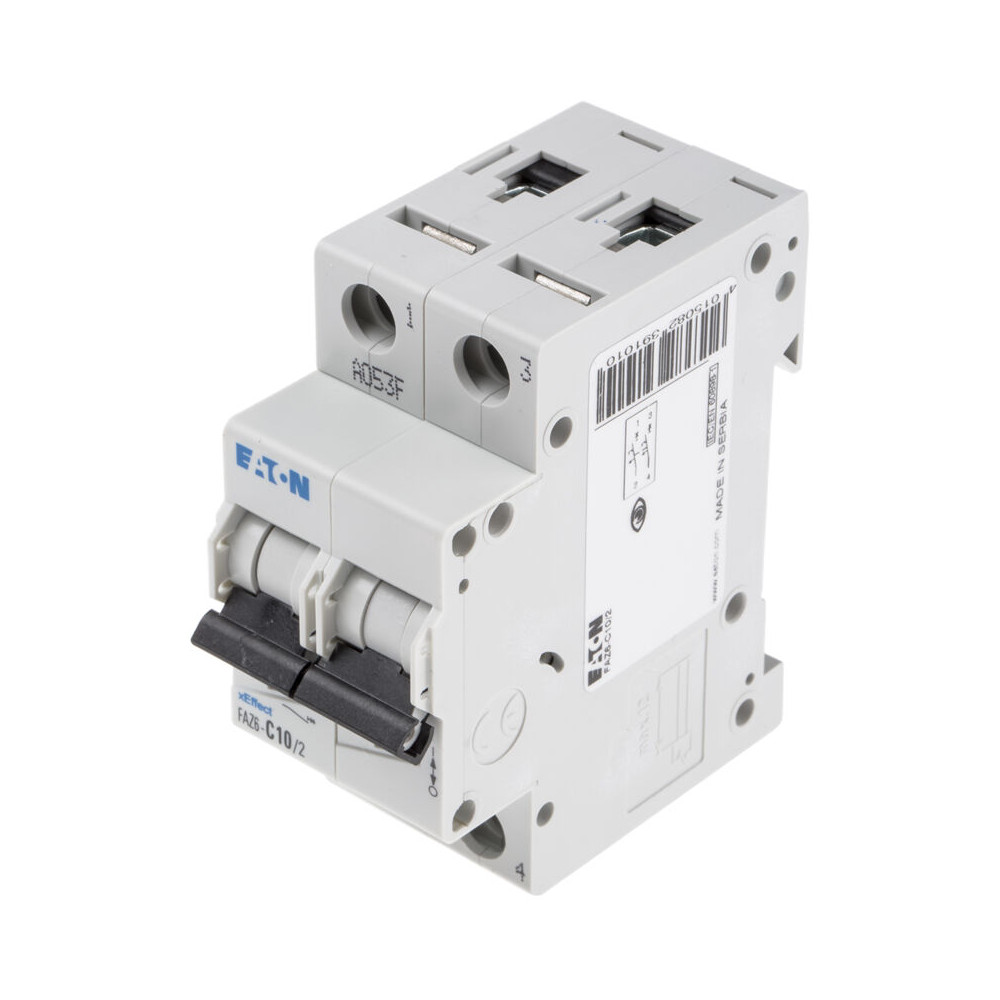 Eaton - Interrupteur Magnétothermique 10a 2-pôle 6 Ka, 2-modules 239101