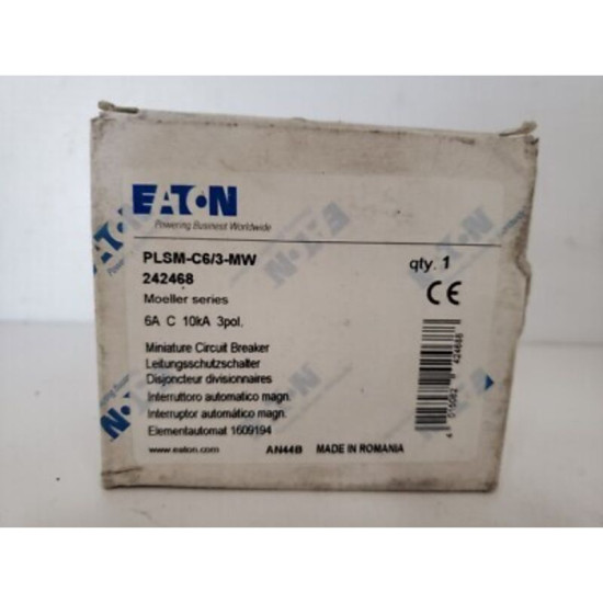 8 X Moeller  C 6a  1p+n   Plsm-c6/1n -dw , 10ka     Disjoncteur