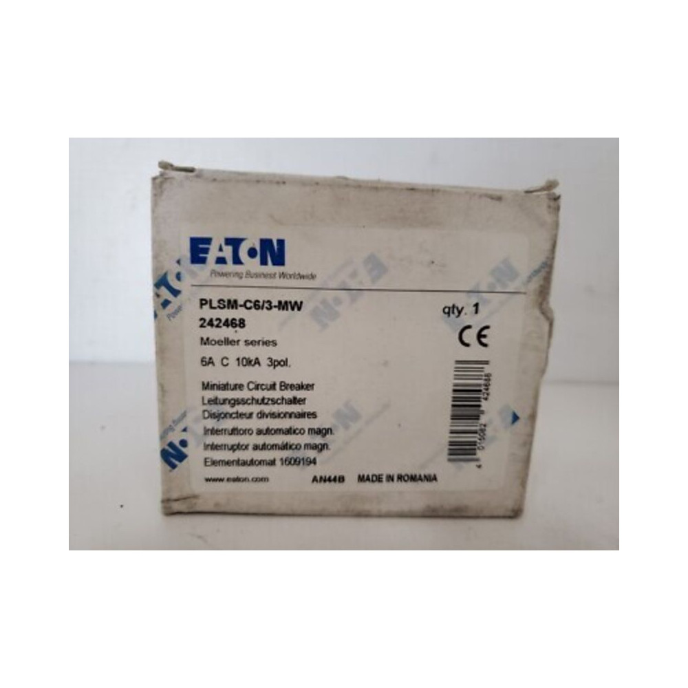 8 X Moeller  C 6a  1p+n   Plsm-c6/1n -dw , 10ka     Disjoncteur