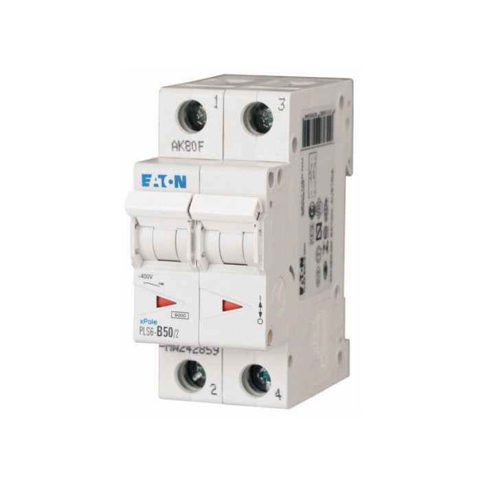 Disjoncteur Eaton PLS 2X50A 6kA - Protection Électrique