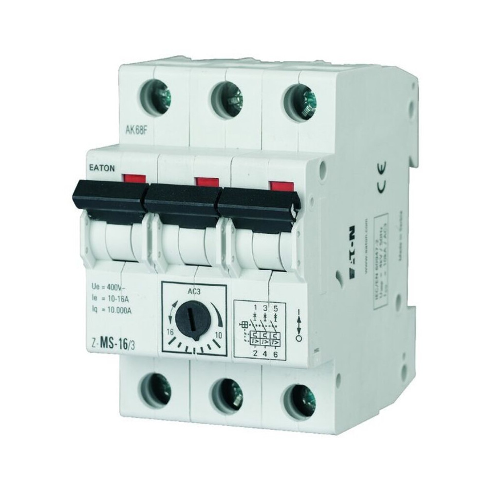 Eaton - Z-ms-4, 0/3 Interrupteur De Protection Du Moteur M22-xak1