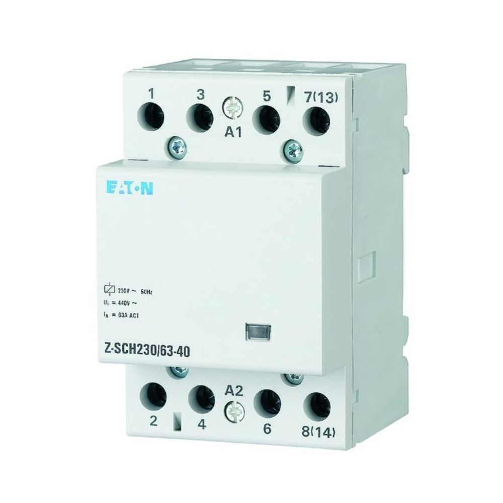 Eaton - Z-sch230/63-40 Contacteur Dinstallation Tension Nominale: 230 V, 240 V Courant De Commutation (max.): 63 A 4 No (t) 1 Pc