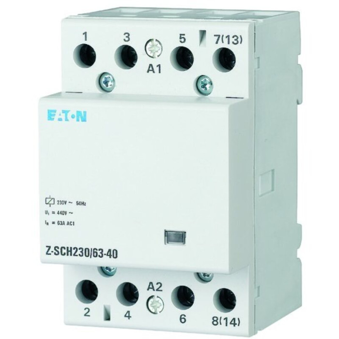Eaton - Z-sch230/63-40 Contacteur Dinstallation Tension Nominale: 230 V, 240 V Courant De Commutation (max.): 63 A 4 No (t) 1 Pc