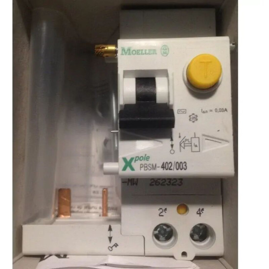 Bloc différentiel 40A 2P protection 30mA type AC PBSM MGE EATON POWER QUALITY 262323