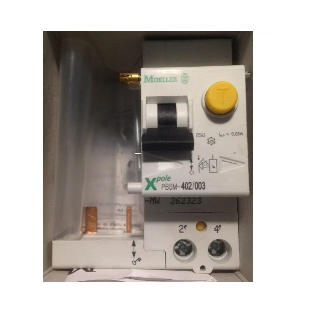 Bloc différentiel 40A 2P protection 30mA type AC PBSM MGE EATON POWER QUALITY 262323