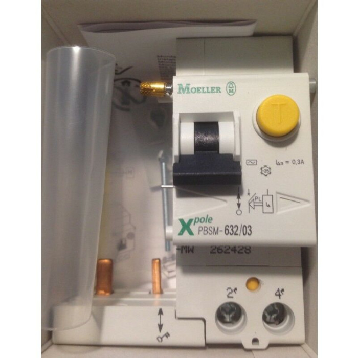 Moeller Pbsm-632/03-mw - 262428 - Bloc Differentiels 63a - 300ma - 2poles