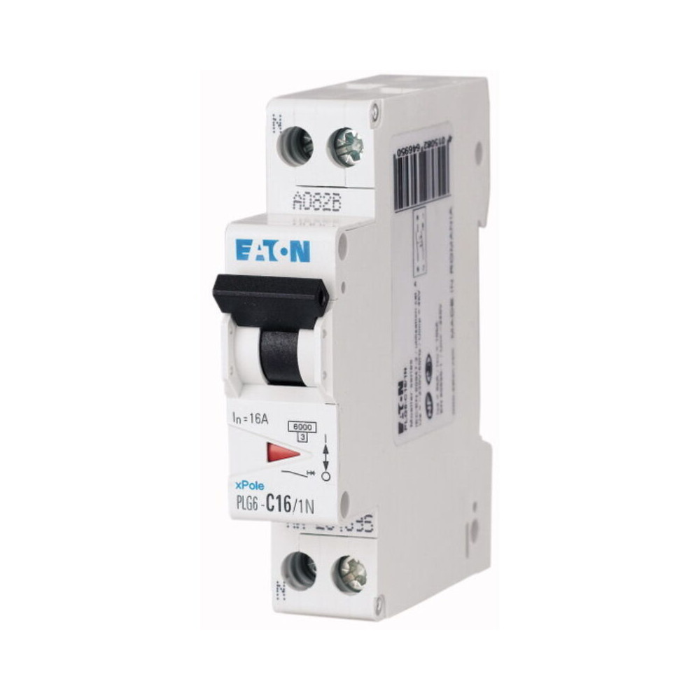 Eaton - Disjoncteur Moeller 1p+n, 6a, Montage Rail Din ( Prix Pour 1 )