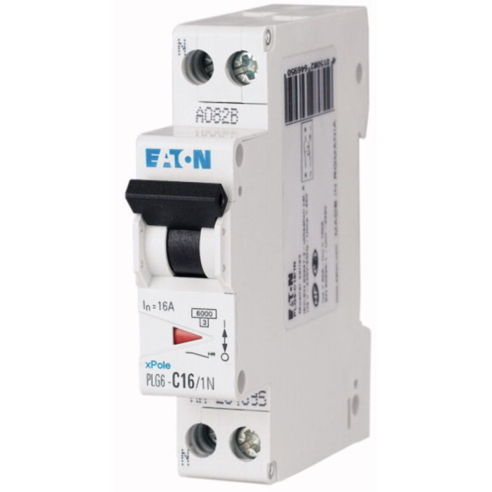 Eaton - Disjoncteur Moeller 1P+N, 4A, montage rail din ( Prix pour 1 )