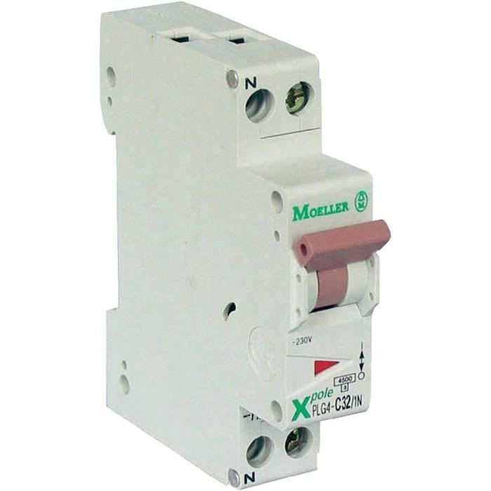 Disjoncteur 32A Phase+Neutre Moeller - Eaton