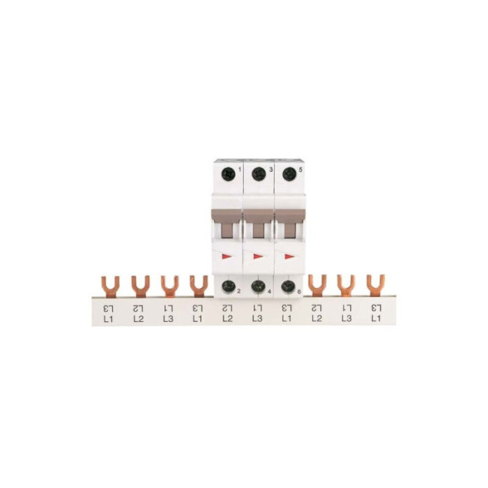 Eaton 270339 Peigne D'Alimentation 3 Phases, 1ph, 10qmm, Fourchette, 1 M