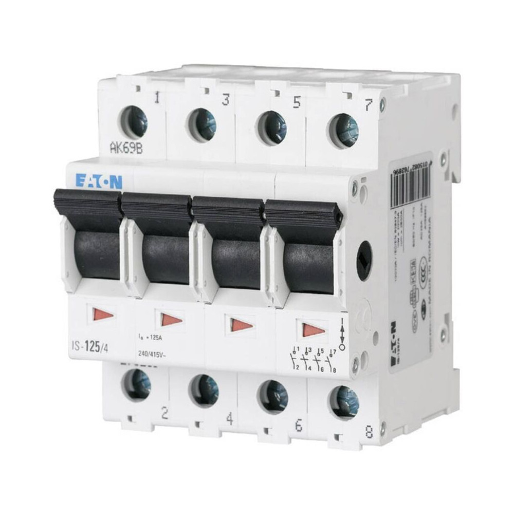 Interrupteur Général Eaton Is-25/4 276265 Gris 4 Pôles 25 A 400 V 1 Pc(S)