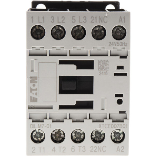 Contacteur Eaton Série Eaton Moeller, 3 Pôles , 3no, 7 A, 24 V C.a., 3 Kw ( Prix Pour 1 )